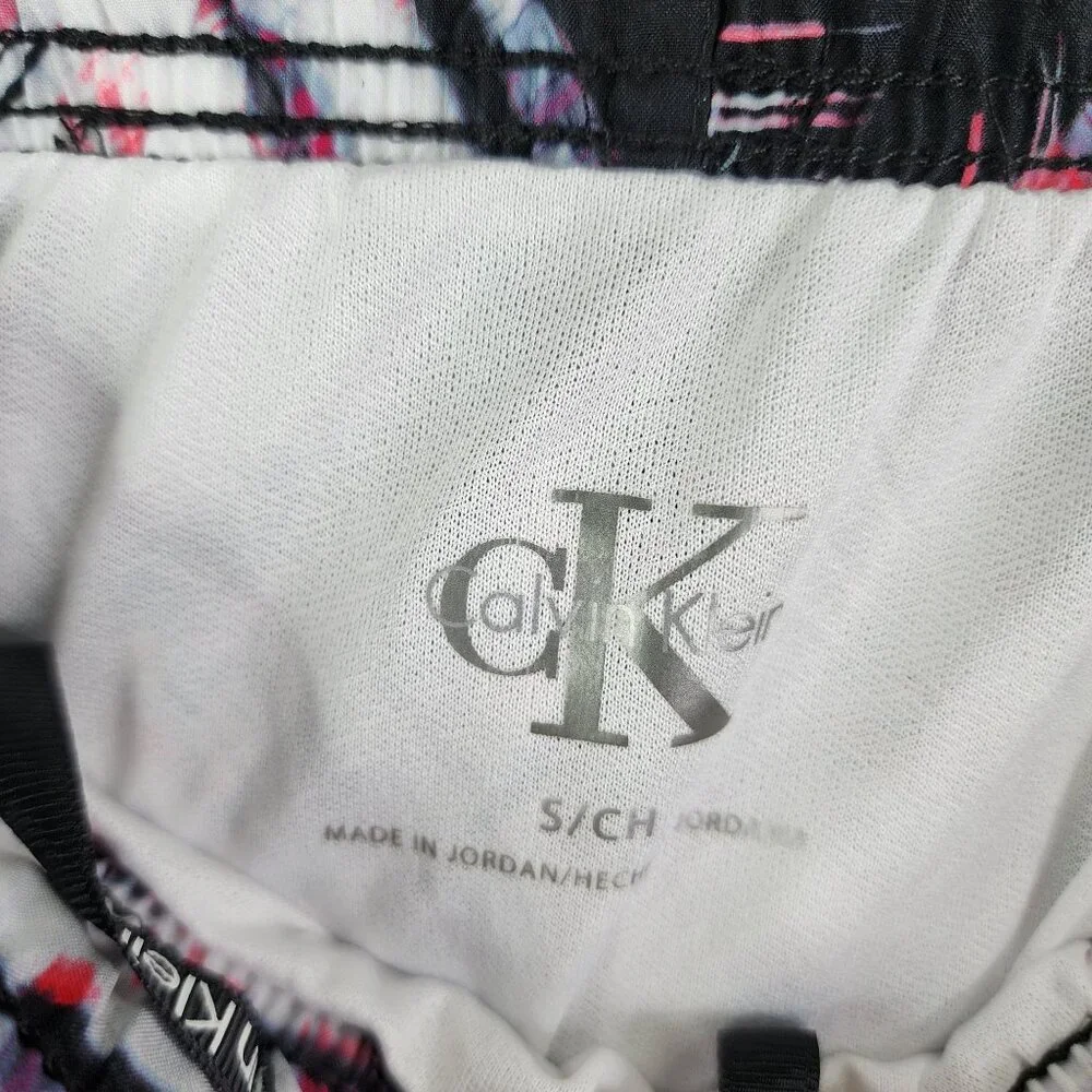 Womens Calvin Klein Athletic Running Shorts Pink White Black Size S